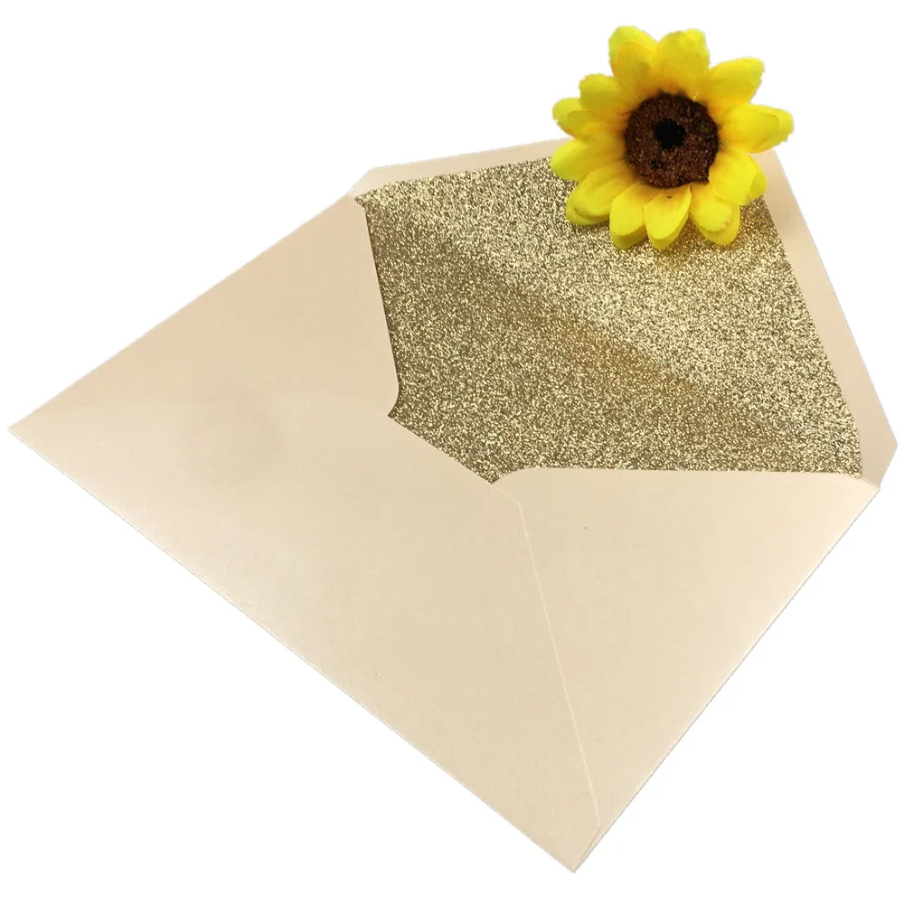 

Free Shipping 10x Iridescent shimmer Pearl Paper Wedding Invitation Card Envelope Pearlescent Glitter Envelope 4 Celebration