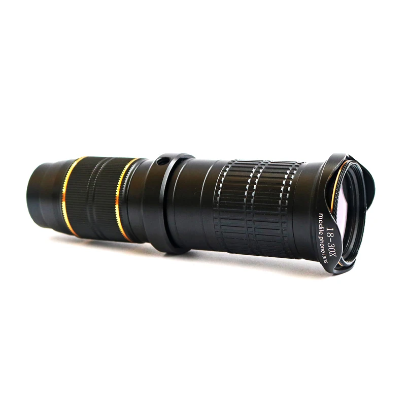 

1set Phone Photography Kit 18-30X Zoom Telephoto Lens with Tripod Clip UV Lens New Arrival