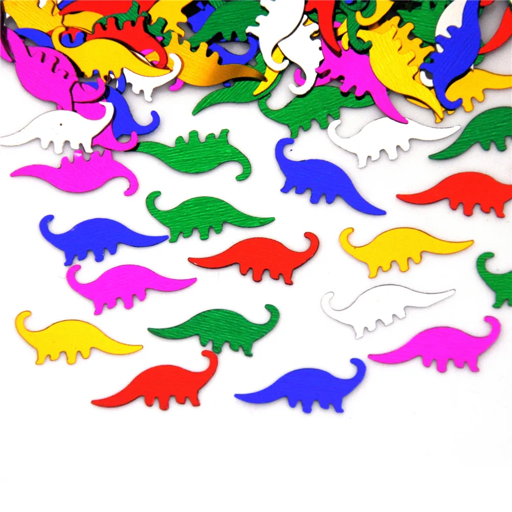 MENGXIANG 1Pcs Multi-Color DIY Dinosaur Brontosaurus Confetti Children Animal Theme Party Table Confetti Decoration
