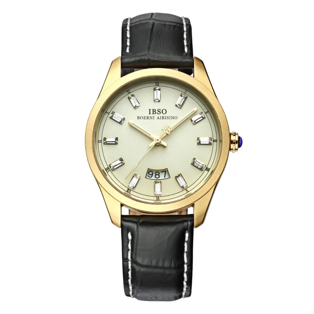 

IBSO Casual Watches for Men Polished Stainless Steel Analog Quartz Watch 3911
