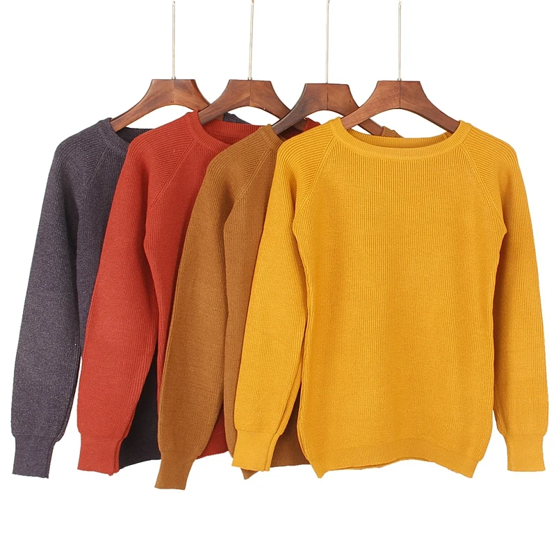 

High Quality Thick Warm Winter Women Sweater Fashion Knitted Soft Pullover Jumper Autumn Female Sweater Top