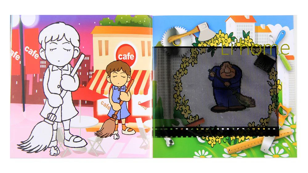 2019DIY мультфильм головоломка книги раскраска детская интеллект развития родитель-ребенок Взаимодействие интерес выращивание