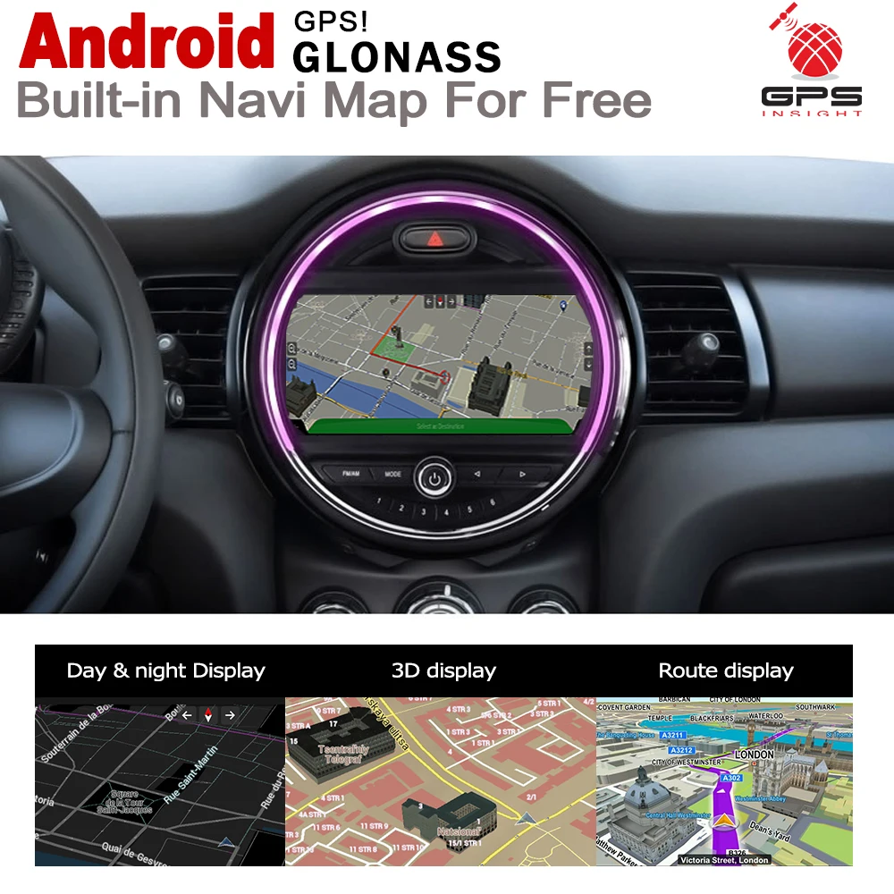 Cheap 2 Din Car Multimedia Player Android Auto Radio For Mini One Cooper S Hatch 2018~2019 DVD GPS Car Radio Stereo GPS Navigation 2