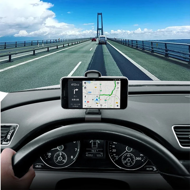 Podofo Universal Auto Telefon Halter 360 Grad Einstellbare Dashboard Mount Clip Mobilen Smartphone