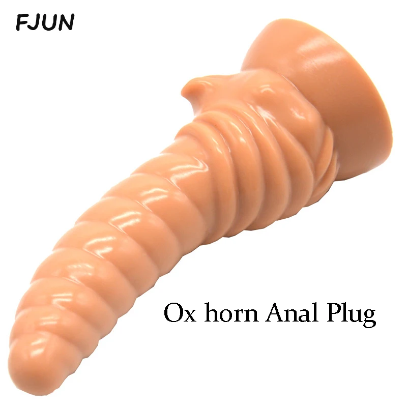 Ox horn Anal sex toys Butt Plugs For Man Women Adult Sex Toys Silicone Sex Product Erotic Sex Toys for Men Couple Sexshop