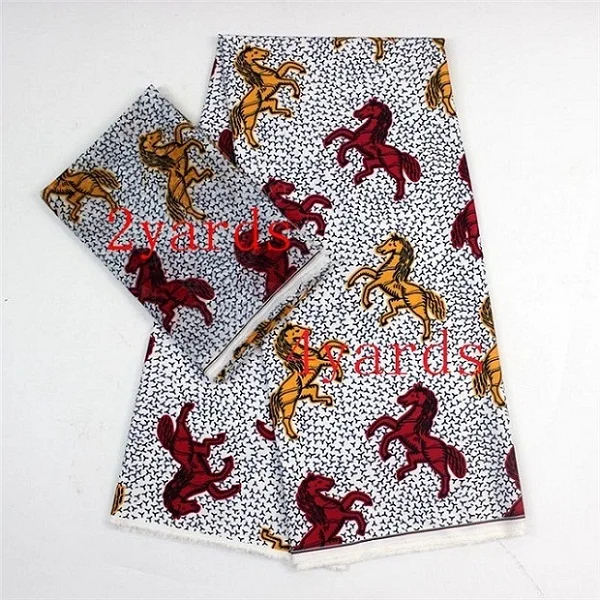 

FREE SHIPPING Satin Fabric soft Silk Ankara Print Style Fashion New African Lace textile for Sewing dress 4yard+2yard