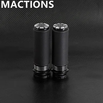 

Motorcycle 1" 25mm Handle Bar Grips CNC Black Hand Grip For Harley Touring Dyna Softail Sportster XL 1200 883 Road Glide FLHR