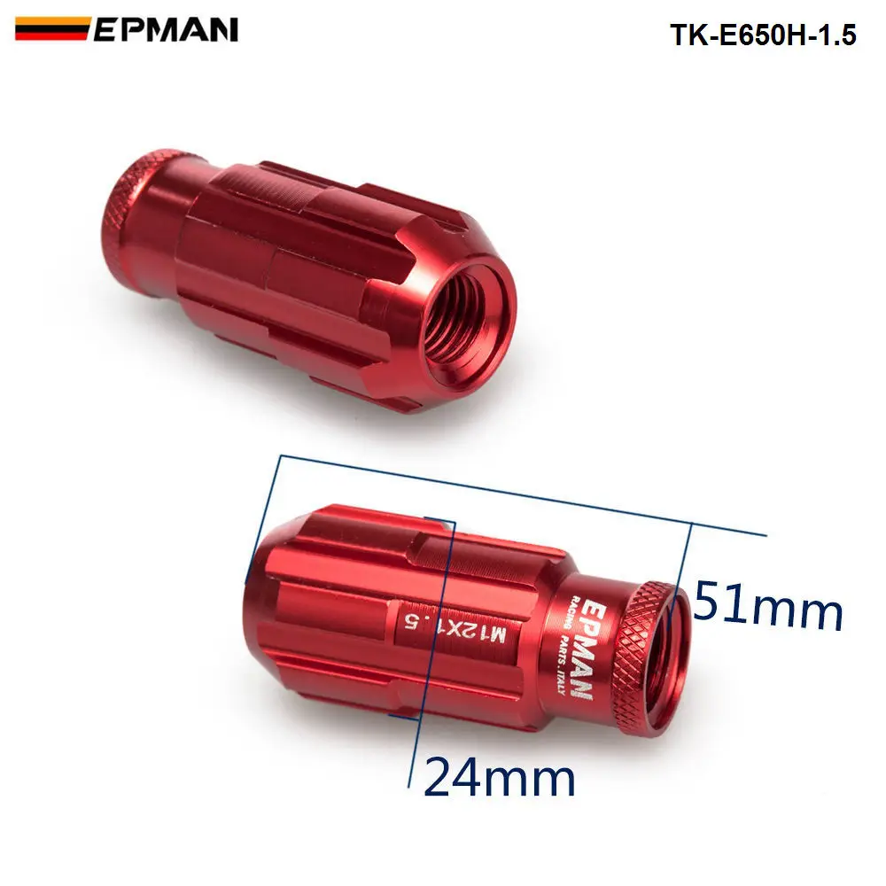 Спортивный гоночный алюминиевый стопорные гайки EPMAN 20 шт. 12x1 5 Вт/ключ