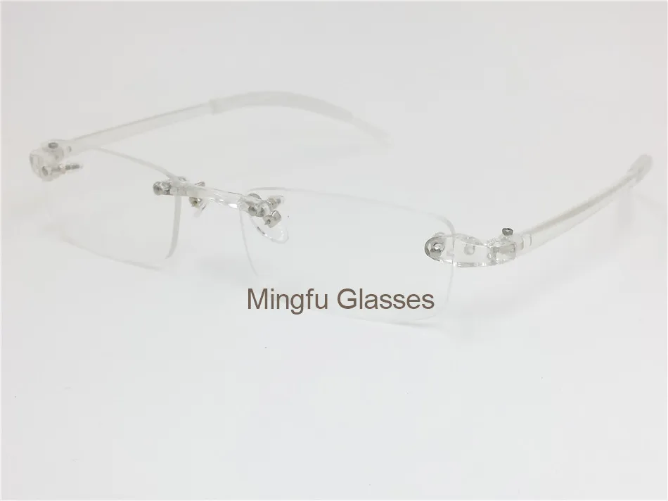 EAGWOO пластиковые TR очки без оправы оптические очки для мужчин и женщин простые очки для чтения близорукость зрение очки Рамка тени 082