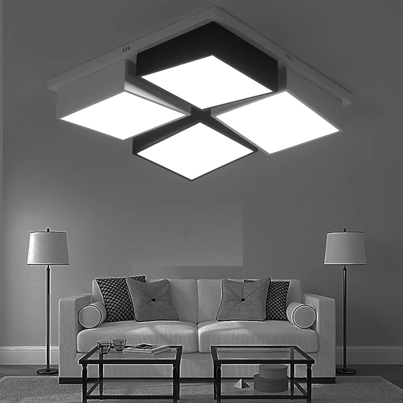 Ceiling light home furnishings simple modern rectangular hall lights room lights atmospheric personality master CL FG55 lo10