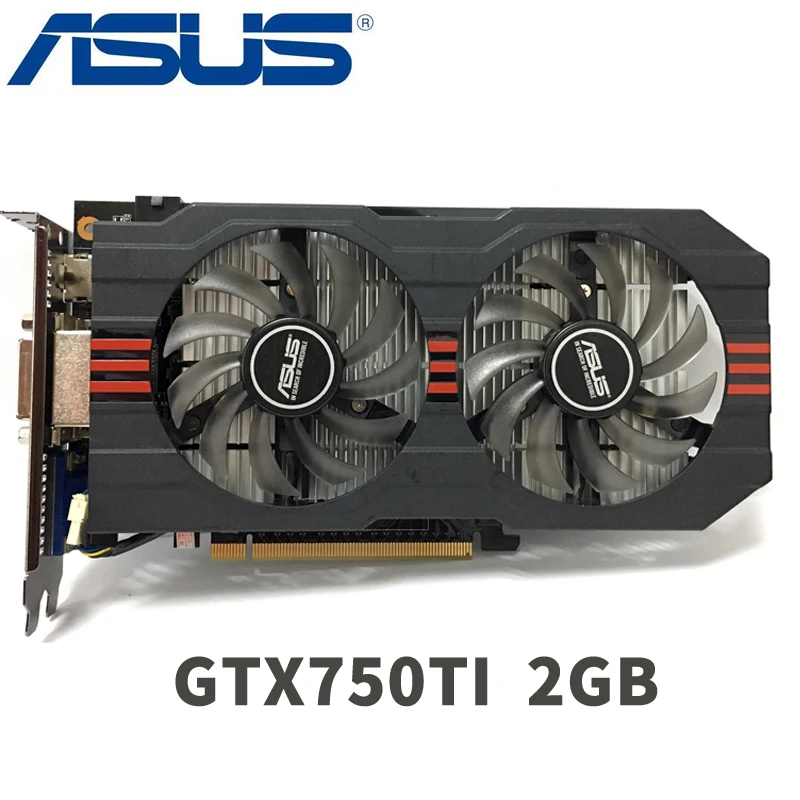 Видеокарта Asus видеокарта для настольного ПК 2 Гб 128 бит GTX750TI GTX 750TI PCI Express 3 0