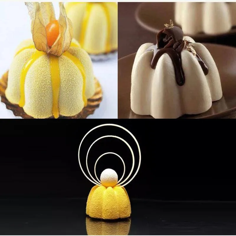SHENHONG цветочное искусство 3D силиконовая форма для торта Moule Silikonowe форма для теста инструменты антипригарная булочка с кексами