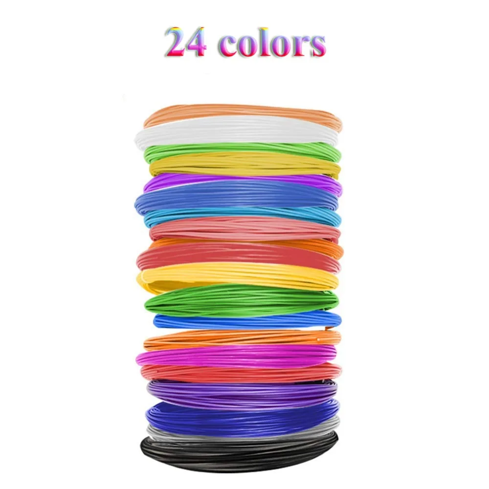 

Dikale PLA Filament 120m 3D Printing Material 3D Pen Refill 1.75mm Filamento PLA No Smell For 3D Impresora Drawing Printer Penci