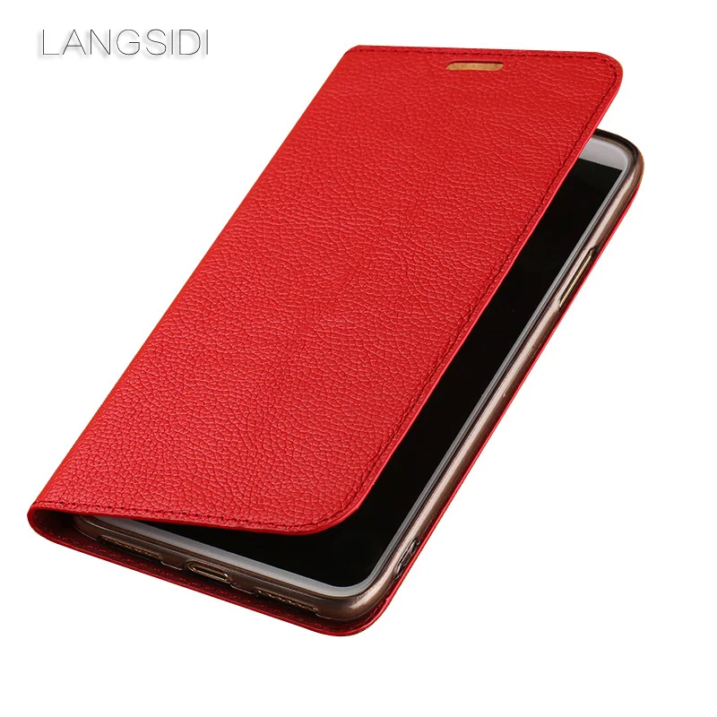 LANGSIDI чехол для телефона из натуральной кожи с откидной крышкой iPhone 11 pro max