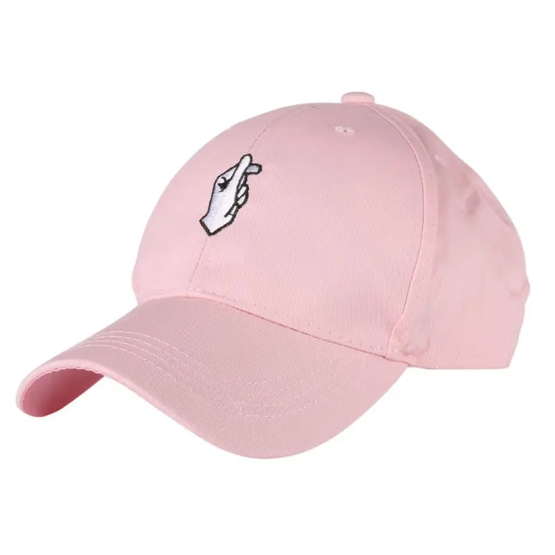 Горячие для мужчин женщин остроконечные шляпа хип хоп изогнутые Strapback Бейсбол шляпа теннисная Кепка Регулируемый шапки - Цвет: Розовый