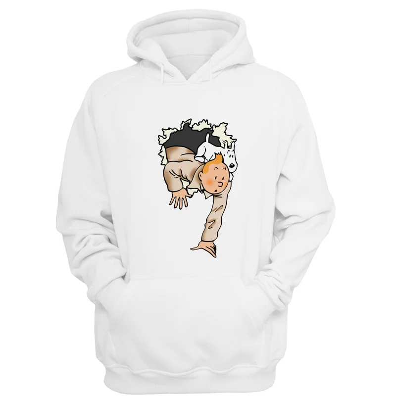

Tintin Plus size large new pullover Hoodies womens TOPS printed Long sleeves relaxed fit Sweatshirts Hooded V3023