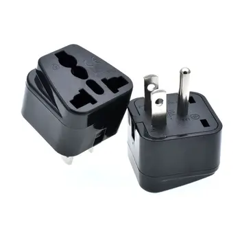 

Universal UK/US/EU/AU to US JP CA United States America Japan Canada CA USA 3 Pin Travel Power Adapter Plug Converter