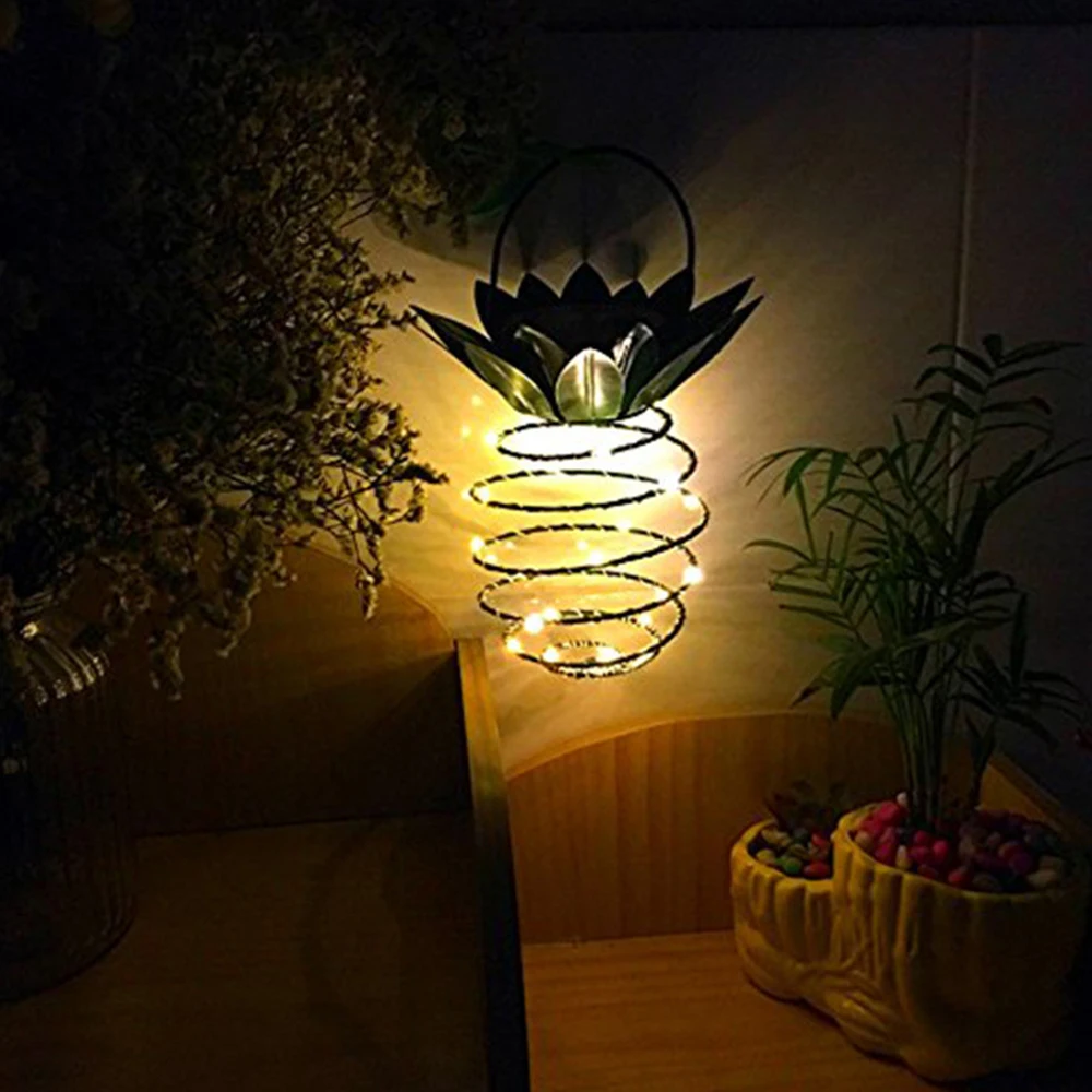 Водонепроницаемый садовый ананас 25 шт. светодиодный светильник на солнечных батареях, Светильники для дорожек, подвесные сказочные огни, солнечный фонарь, теплая сказочная гирлянда, домашний декор
