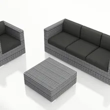 Роскошный дизайн 3 шт. выветривания камень современная мебель диван набор