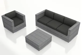 

Luxury Design 3 Piece Weathered Stone Modern Furniture Sofa Set