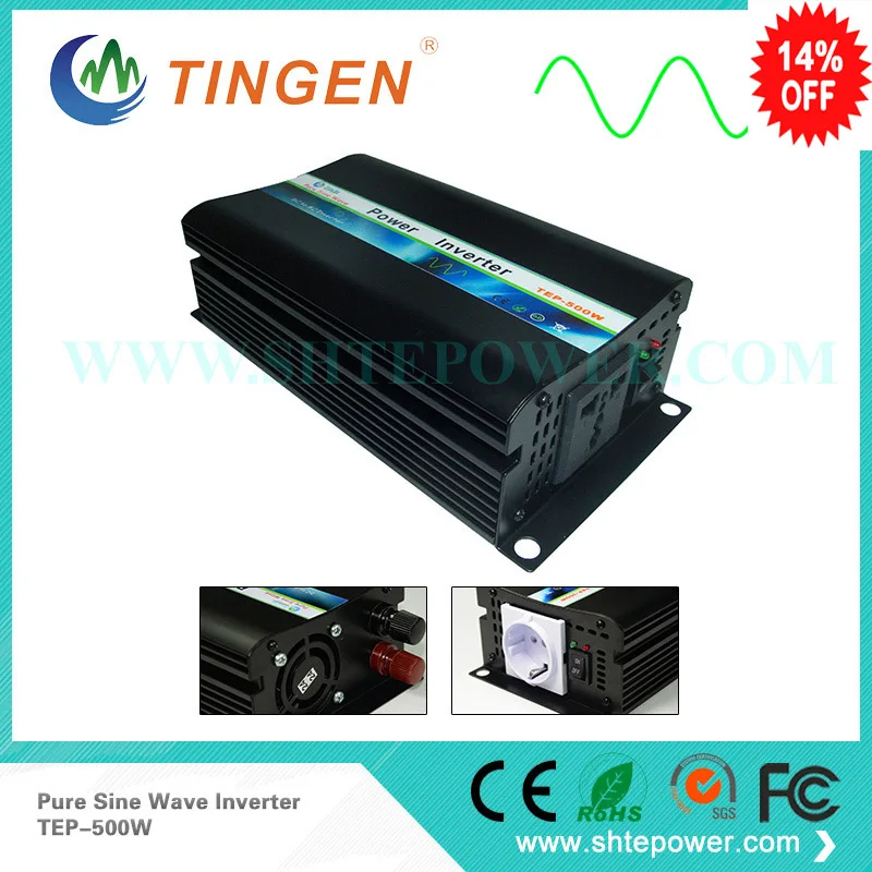 

Inverter for off grid tie system use 500w Pure sine wave 12v 24v 48v dc input to AC output 110v 220v 230v