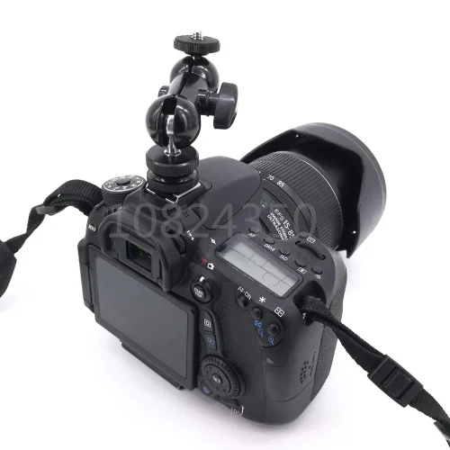 1/4 Горячий башмак адаптер мини-штатив шаровой головкой DSLR Камера Магия рычаг Камера ЖК-дисплей монитор СВЕТОДИОДНЫЙ свет штатив для Canon 5diii