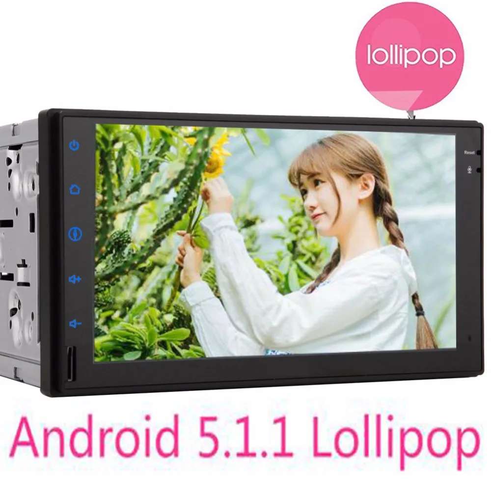 1 ГБ ОЗУ DSP 7 дюймов 2 din сенсорный экран Android 5 четырехъядерный Автомобильный gps