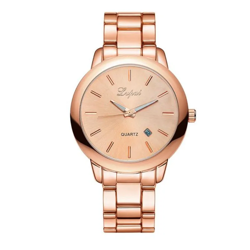 

Watches Women Fashion Watch 2017 Femmes Montres Femmes Stainless Steel Gold Quartz-Watch Date Luxury Clock Relogio Feminino