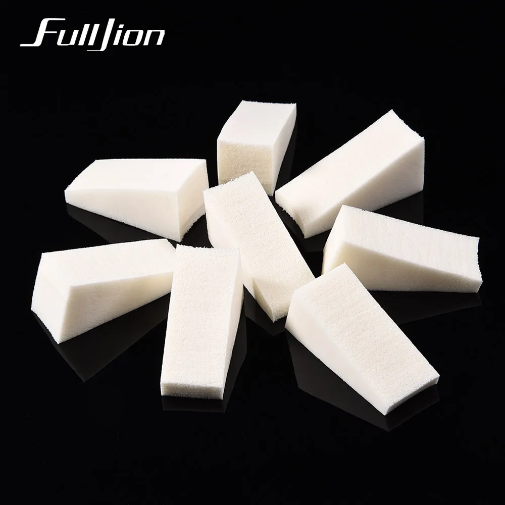 Fulljion 8 шт. треугольный спонж для лица нанесения основы под макияж консилер крем