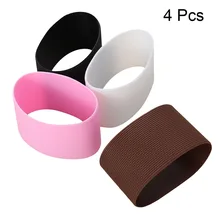 4 шт./упак. Силиконовая Термостойкая стаканчиков Защитные Водонепроницаемые женские ботинки на нескользящей Стекло крышки многоразовые рукав для бутылку воды термо кружка