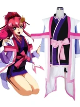 Envío Gratis Gundam Seed/Destino Lacus Clyne Capitán Uniforme de Cosplay del Anime