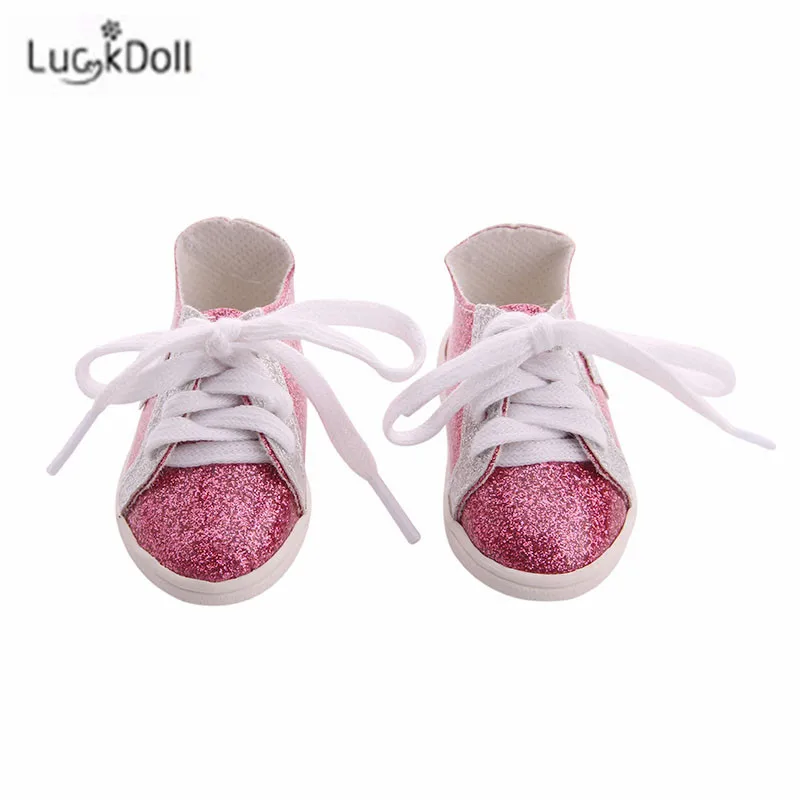 LUCKDOLL вафельная пятиугольная обувная игрушка ShoesFit 18 дюймов американская 43 см детская кукла одежда аксессуары, игрушки для девочек, поколение, день рождения Gif