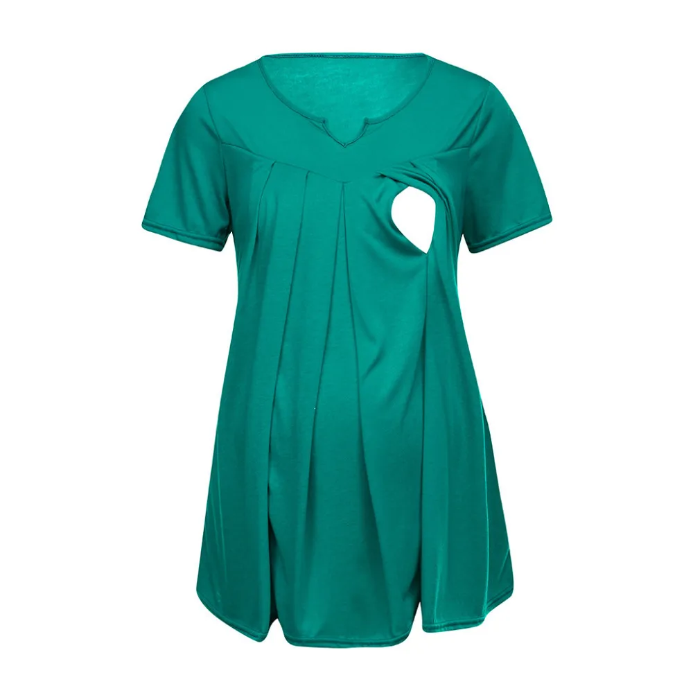 Летние футболки из хлопка размера плюс для женщин; забавная одежда для грудного вскармливания новорожденных; Топ для кормления; Zwangerschap; рубашка; 2H