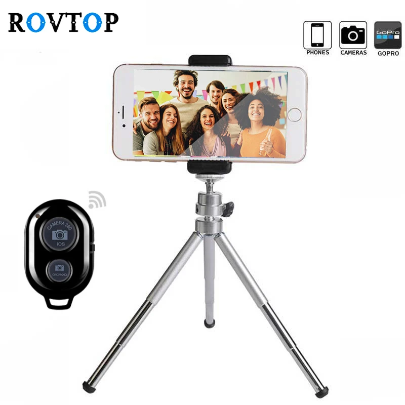 Rovtop Remote Control Tripod With Phone Holder For iphone Xiaomi