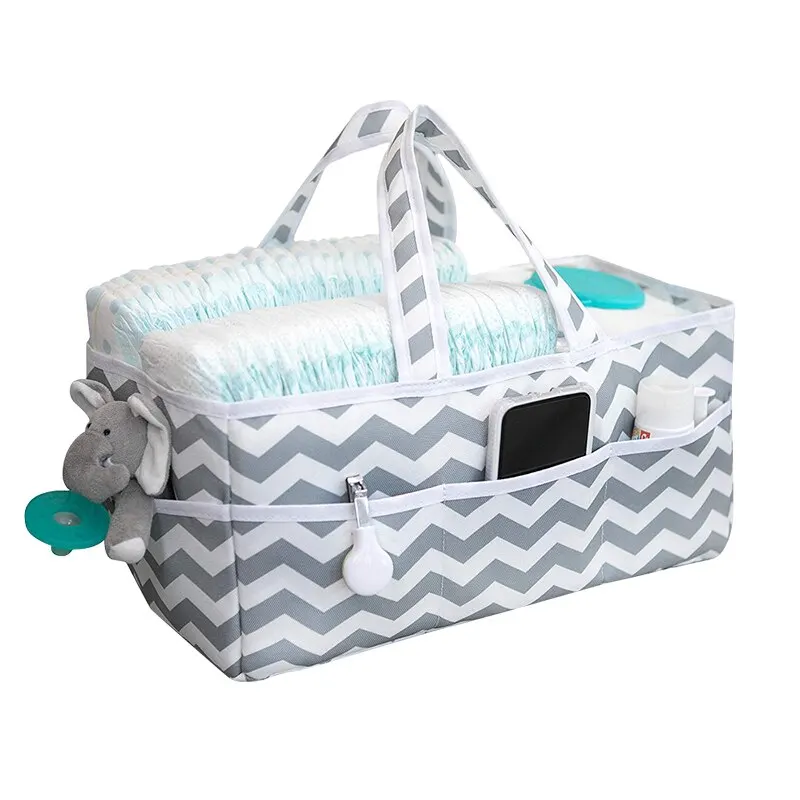 

1pc Large Capacity Baby Stroller Bag Nappy Diaper Hanging Storage Organizer Wipes & Toys Portable Basket Car Travel Mummy Bag