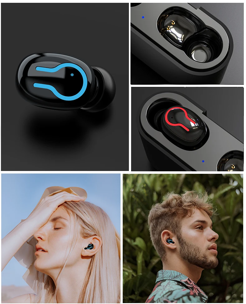 HBQ Bluetooth 5,0 наушники портативные TWS беспроводные наушники-вкладыши 3D стерео звук с микрофоном громкой связи спортивные наушники Авто сопряжение гарнитура