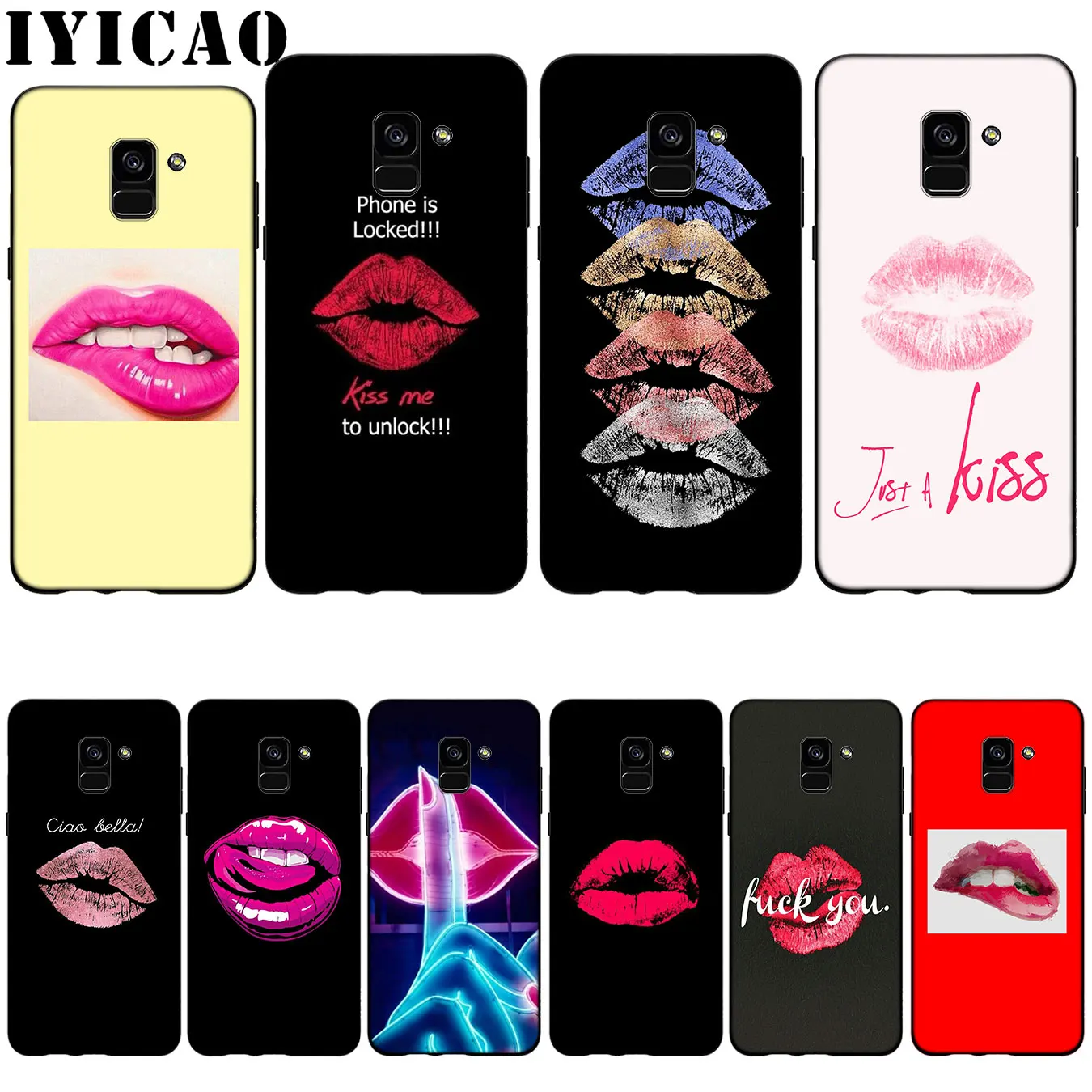 IYICAO Мягкий силиконовый чехол для Samsung Galaxy A6 Plus A9 A8 A7 2018 A3 A5 2016 2017 Note 9 8|Бамперы| |
