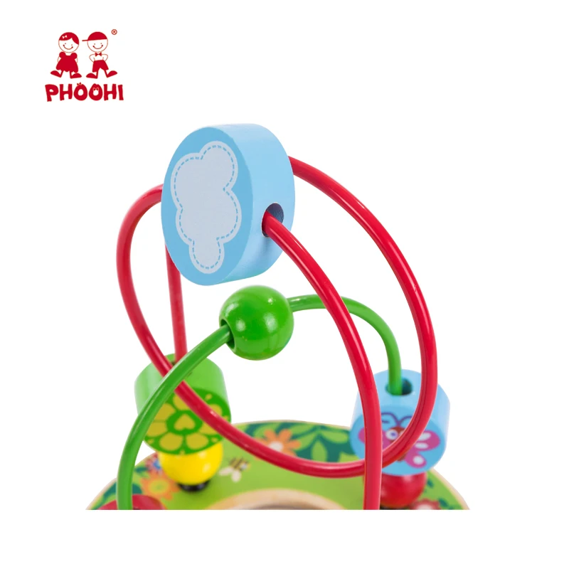 Baby Wooden Bead Maze Children Early Educational Roller Coaster Mirror Toy For Toddler PHOOHI Baby Wooden Bead Maze Children Early Educational Roller Coaster Mirror Toy For Toddler PHOOHI