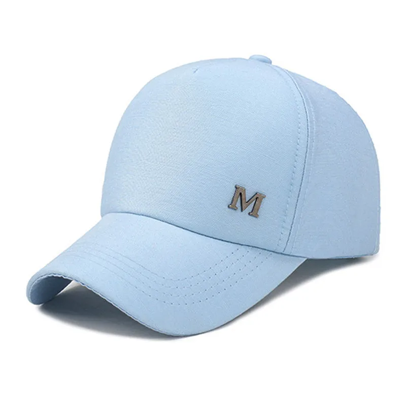 

For Adult Girl Solid Cotton M Standard Baseball Cap Adjustable Head Circumference Leisure Fashion Trend Sunscreen Lovers Sun Hat