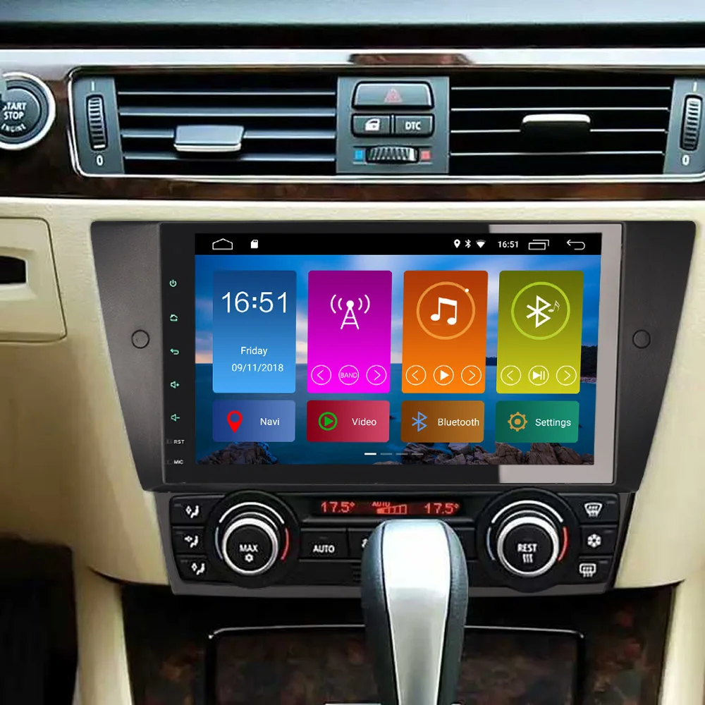 Flash Deal 9" Android 9.0 Autoradio DAB+ Car Stereo Radio OBD DVT-IN for BMW 3 Series E90 E91 E92 E93 GPS Sat Nav 4G+WIFI Bluetooth 3