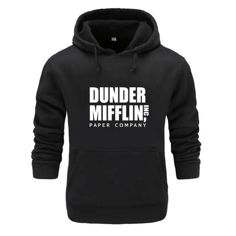 Офисная Толстовка для мужчин Woemn флисовые толстовки Dunder Mifflin paper inc. толстовка унисекс с круглым вырезом Moletom Feminino