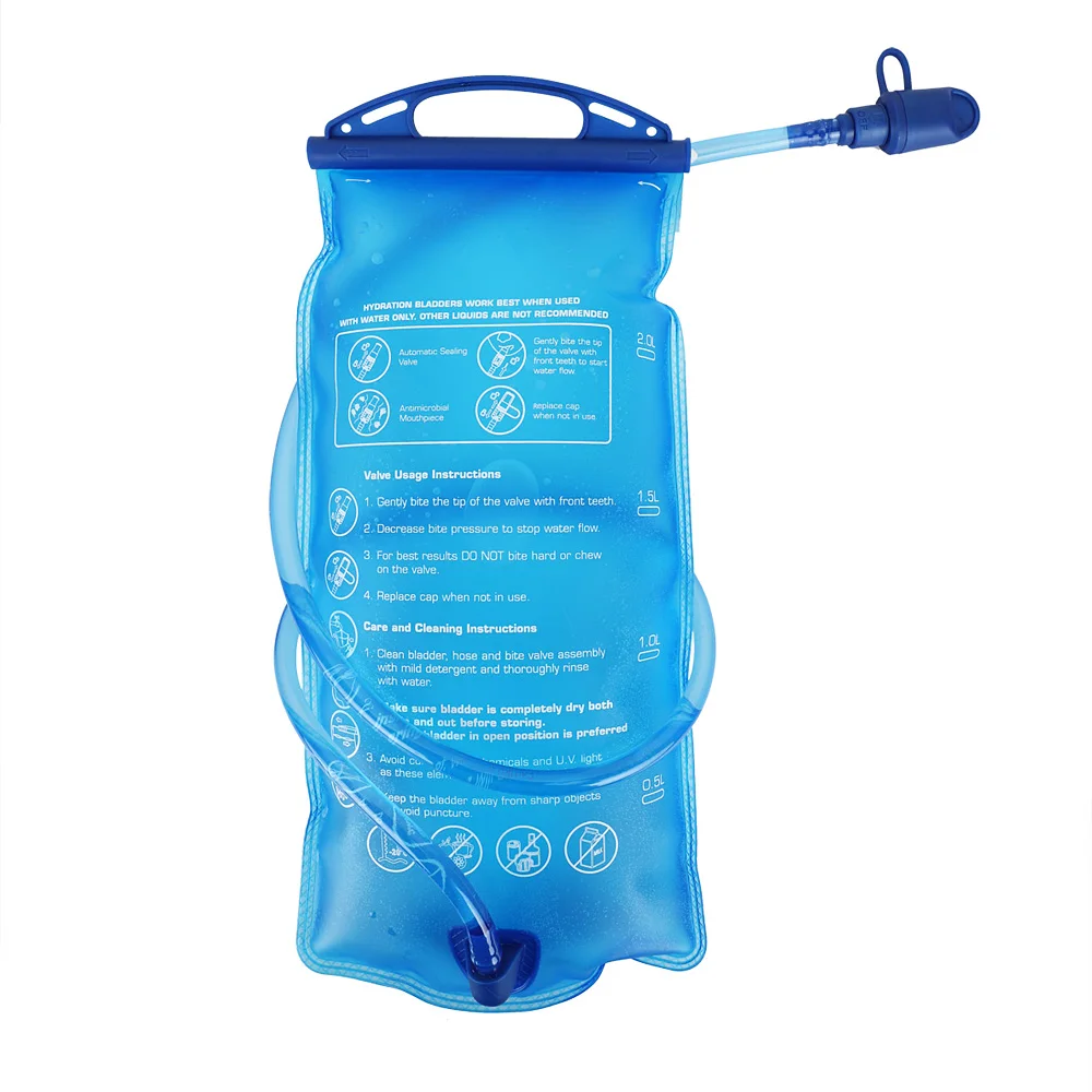 

1.5L Water Bladder bag Bladder Hydration Backpacks Camping Hiking Water Bag For Cycling