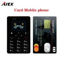 2017 Ultra Thin Card Mobile Phone 4.8mm AIEK M5 AEKU M5 SOYES X6 Low Radiation mini pocket students personality children phone