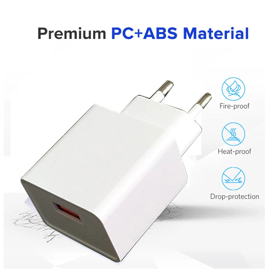 Ugreen USB Charger 18W Quick Charge 3.0 Mobile Phone Charger for iPhone Fast QC 3.0 Charger for Huawei Samsung Galaxy S9+ S10e S10 S9