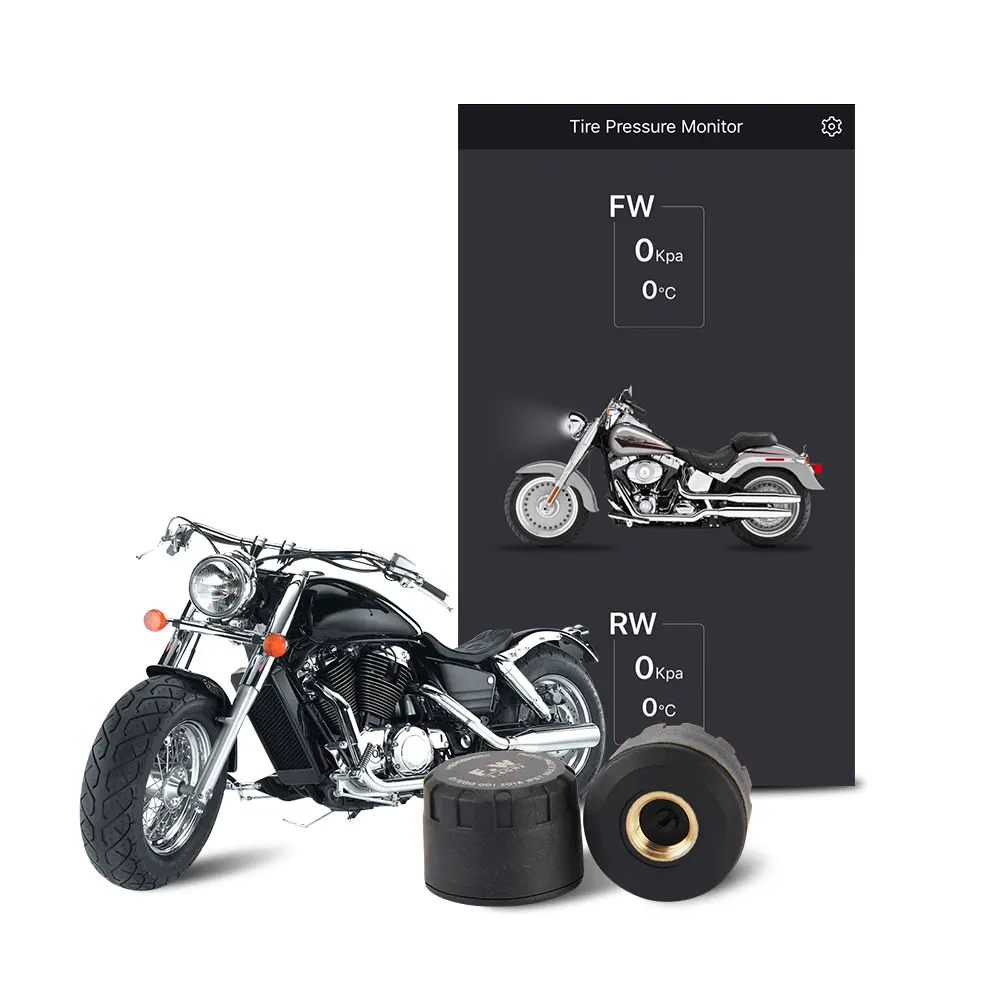 Система контроля давления в шинах HEROBIKER Bluetooth датчик с 2 внешними датчиками|sensor