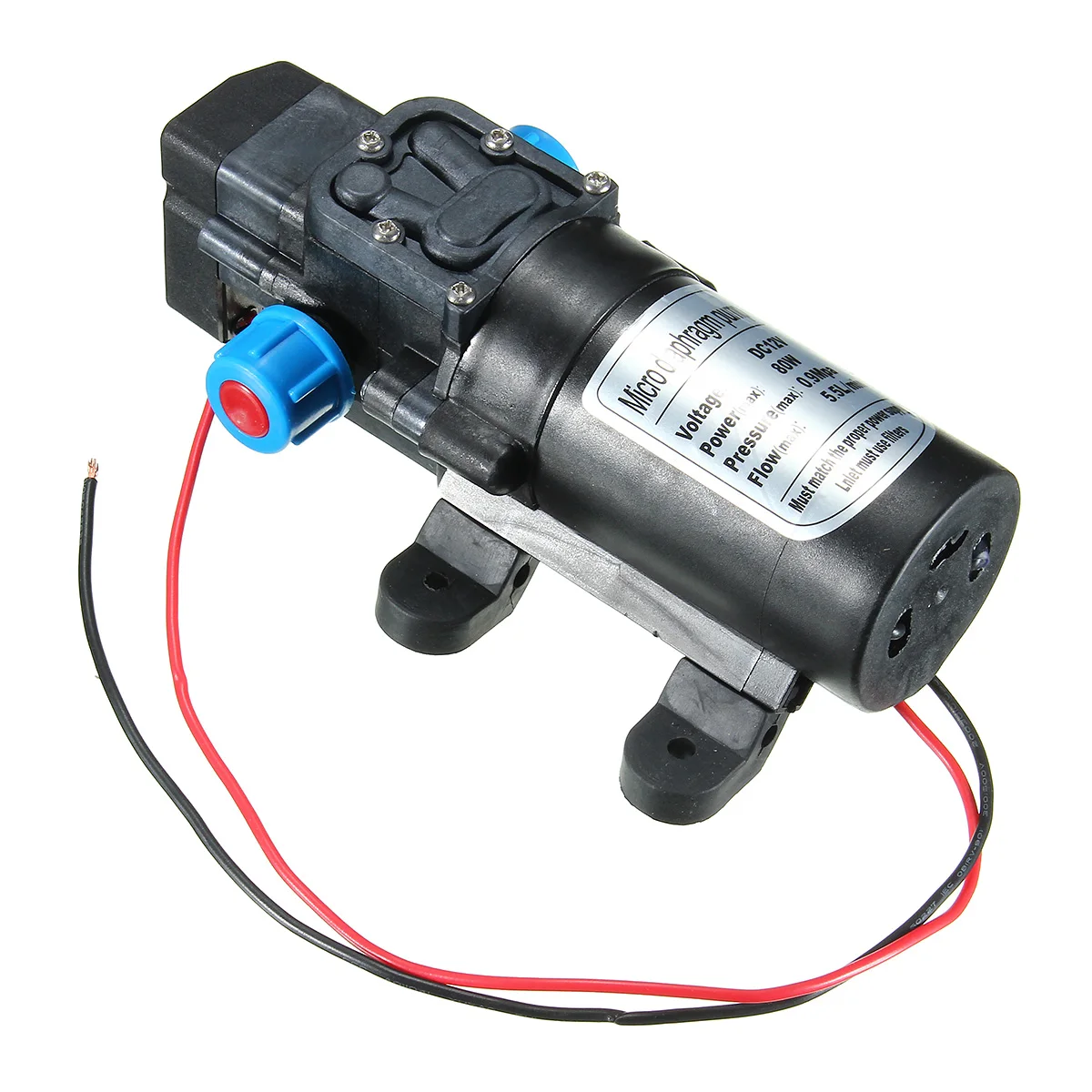 

DC12V 80W 0142 Motor 5.5L/Min High Pressure Diaphragm Water Self Priming Pump
