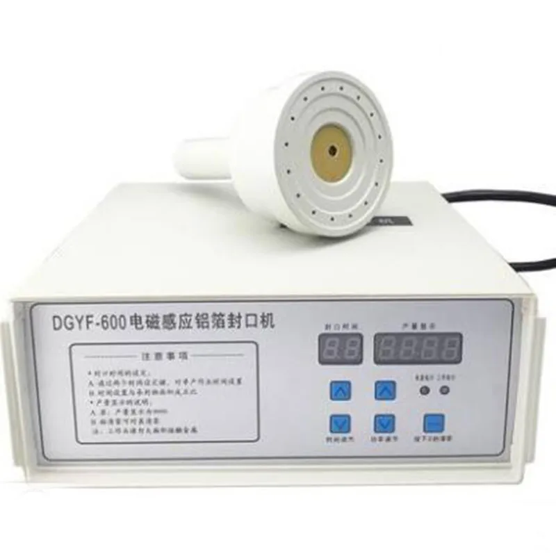 600A Electromagnetic Induction Sealing Machine Plastic Bottle Cap Sealer Vacuum Aluminium Foil Capper Cap Packing Machine 2