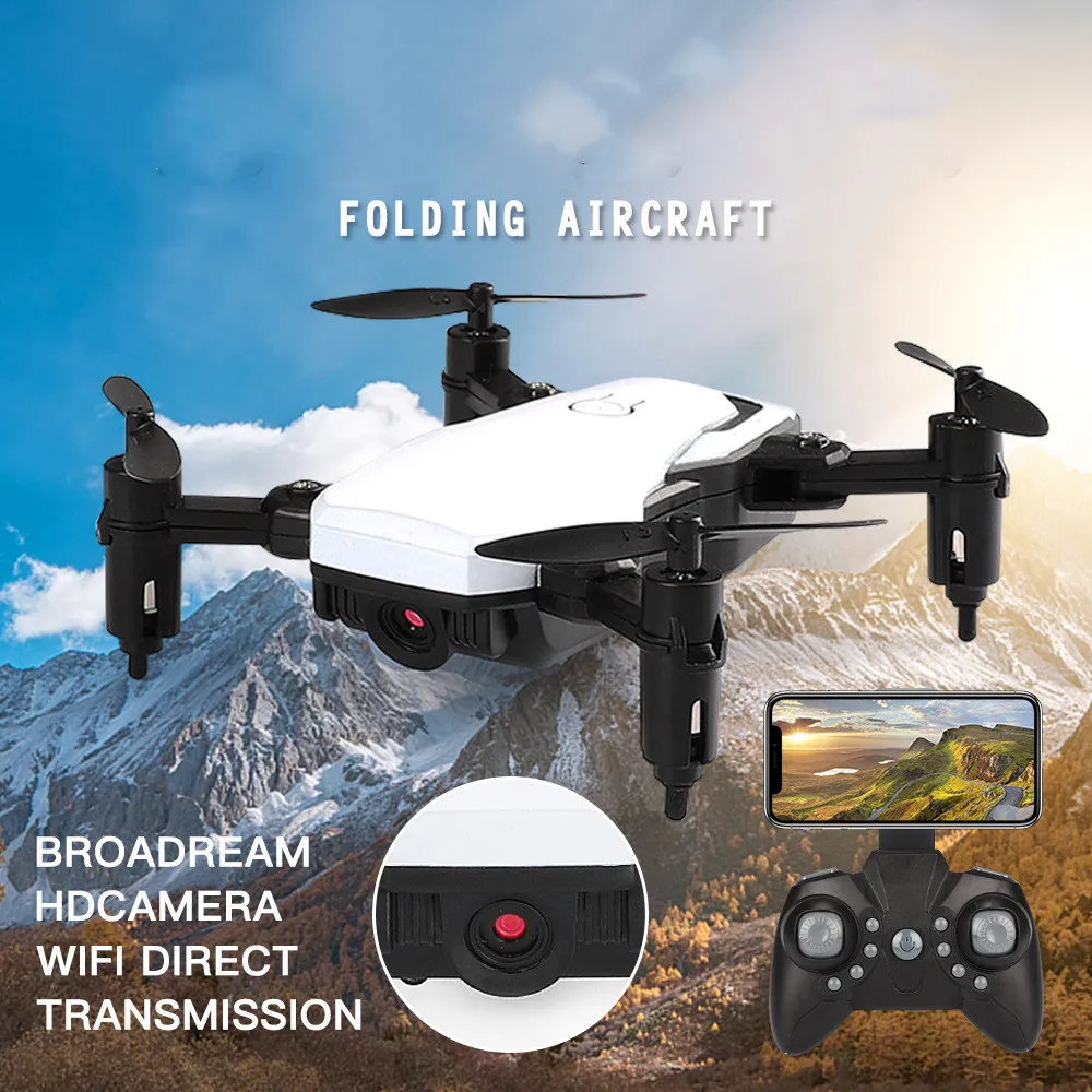 RC Helicopter 2.4Ghz Mini Fold Drone 2.0MP / 0.3MP WiFi FPV RC Drone Altitude Hold Headless Mode One Key Return RC Quadcopter RC Helicopter 2.4Ghz Mini Fold Drone 2.0MP / 0.3MP WiFi FPV RC Drone Altitude Hold Headless Mode One Key Return RC Quadcopter