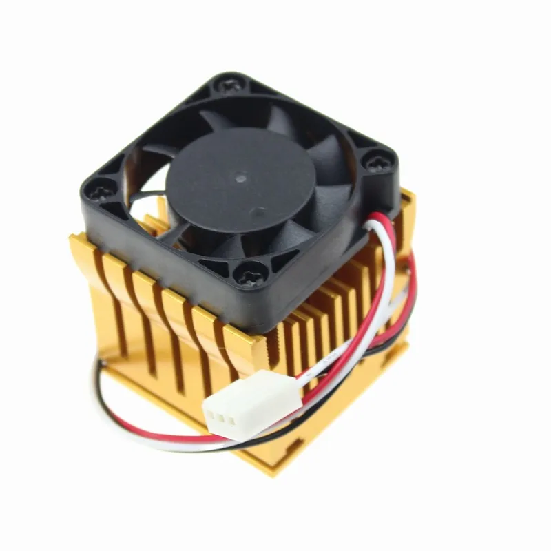 

1Piece Gdstime 4010 North Bridge 40x38x36mm with 40mm x 10mm Golden Heatsink And Black DC Fan Cooling Fan Adjustable Heat sink