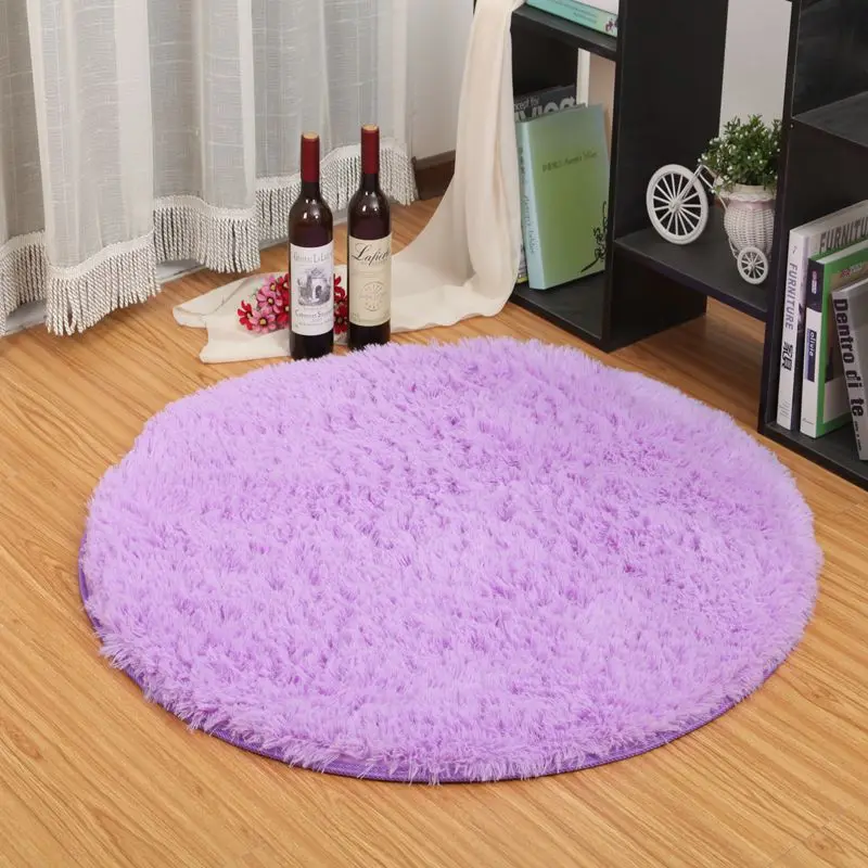 

Colorful Villus Round Carpets For Living Room Home Bedroom Area Rug Cloakroom Rugs And Carpets Children Play Mat Soft Yoga Mat